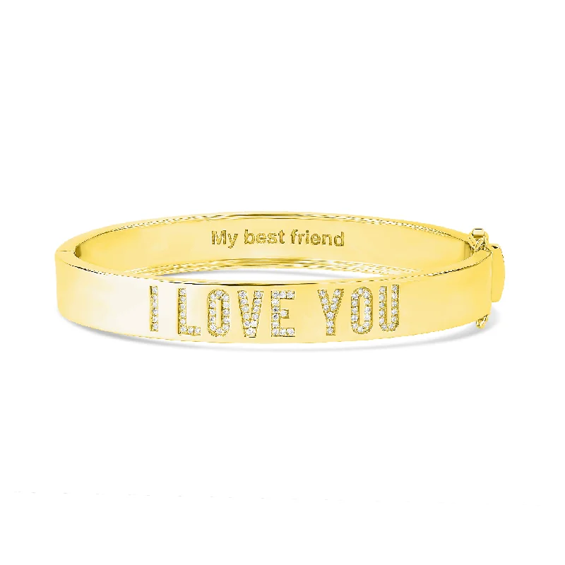 Diamond Personalized Bangle