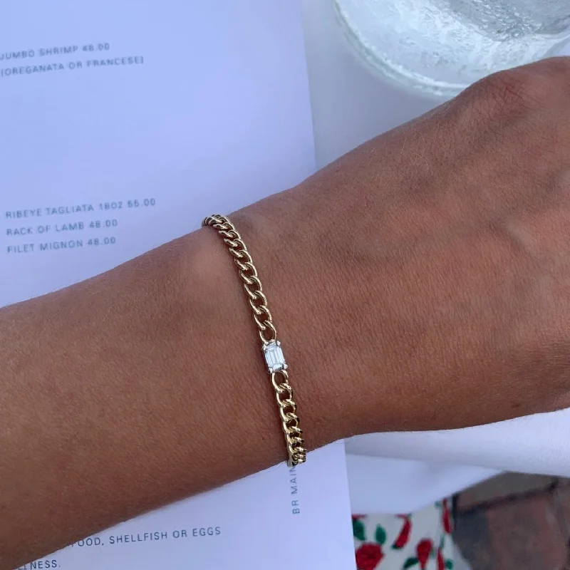 Limited-Time Jewelry Sale – Don't Miss These Deals 1/2ct Floating Diamond Curb Chain Bracelet
