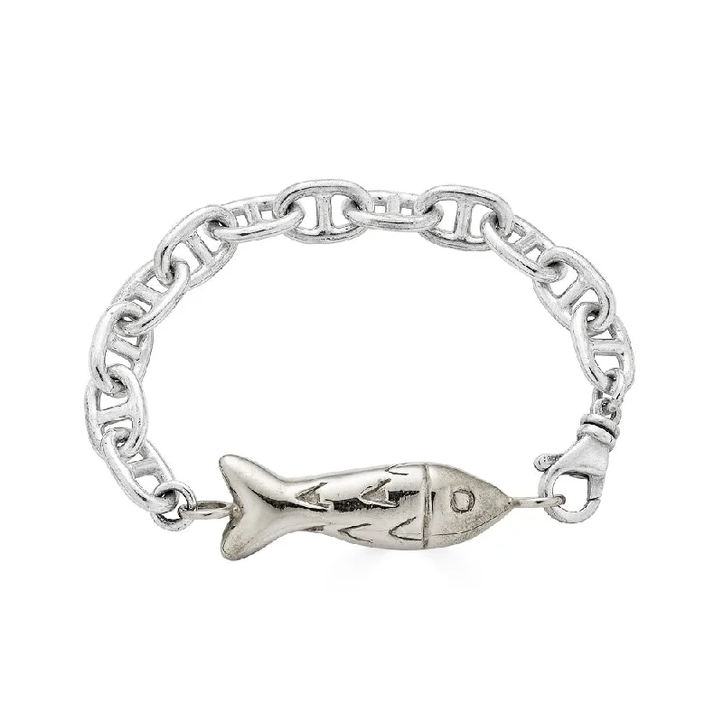 Special Jewelry Deals – Upgrade Your Collection Fish Link Mariner Bracelet, Silver