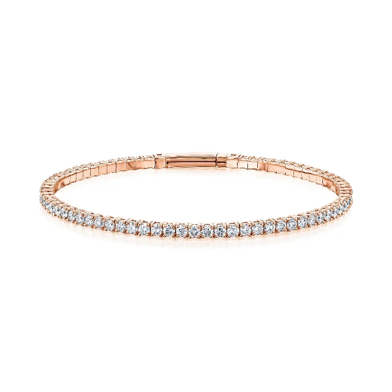 Flexible Diamond Eternity Bangle