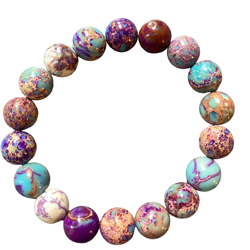 Galaxy Sea Sediment 10mm Bracelet