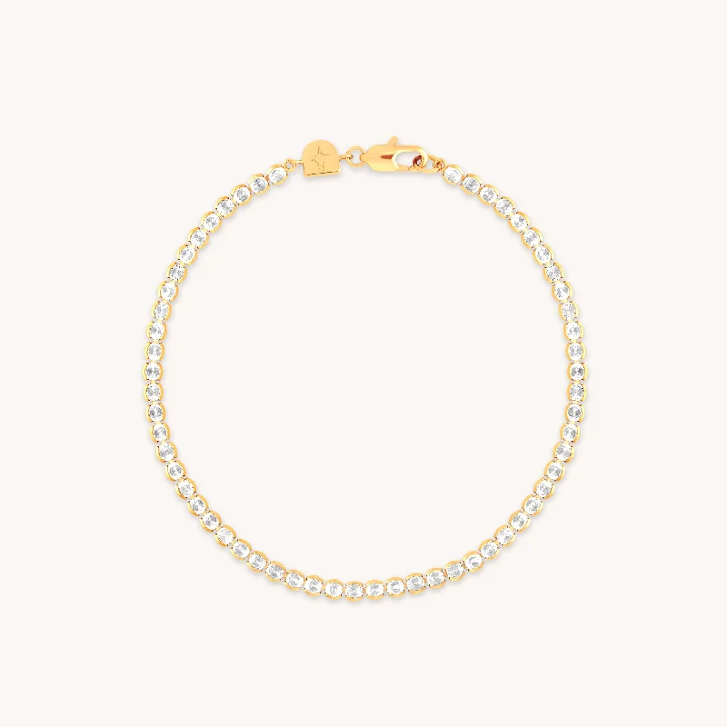 Get The Best Deals On Timeless Jewelry Pieces Gleam Bold Tennis Chain Bracelet in Gold