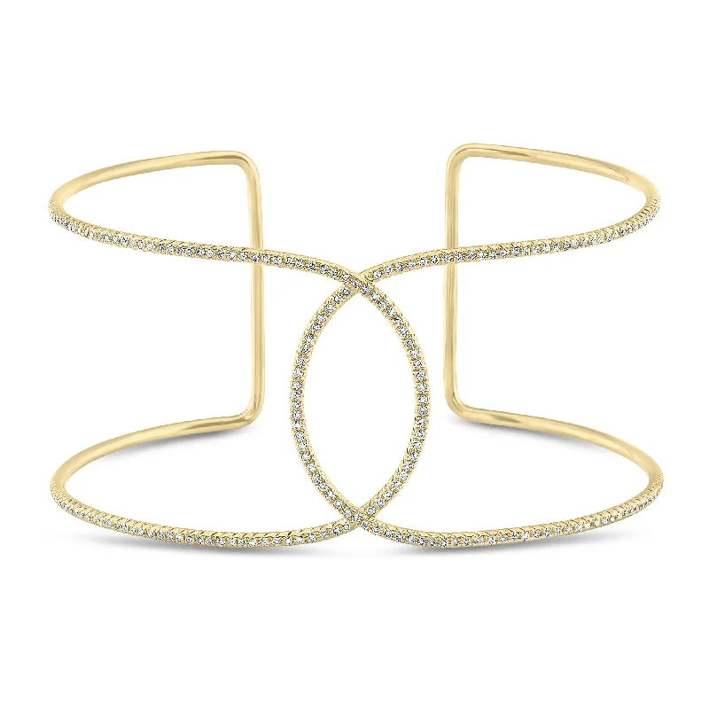 Luxury Jewelry Now At Special Promotional Rates Diamond Infinity Cuff Bracelet