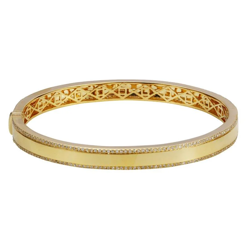 Last Chance To Shop High-End Jewelry At Markdown Prices Diamond Pave Edge Bangle