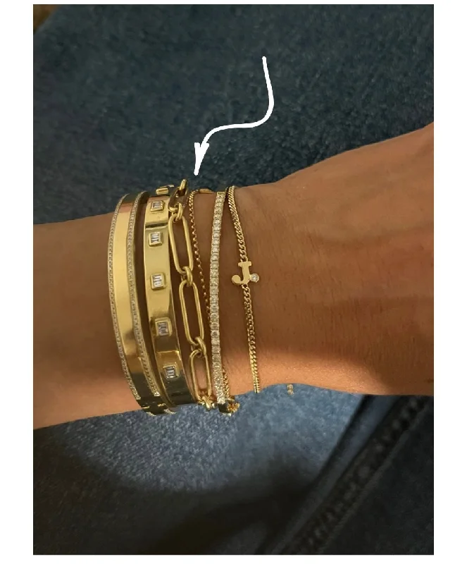 Upgrade Your Jewelry Collection For Less Gold Link + Loop Chain Bracelet