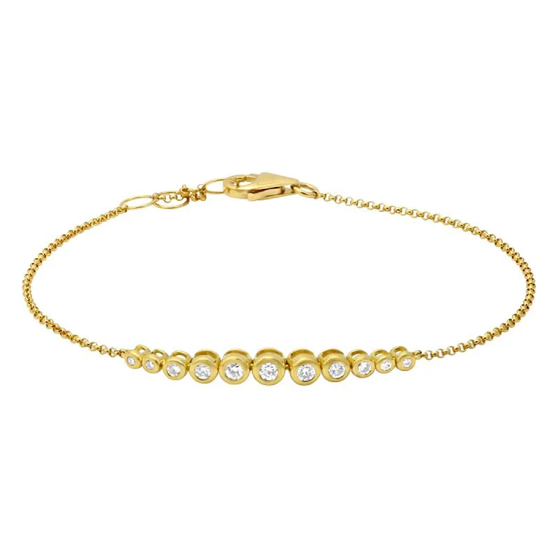 Seasonal Jewelry Deals – Elevate Your Style Graduated Diamond Bezel Bracelet