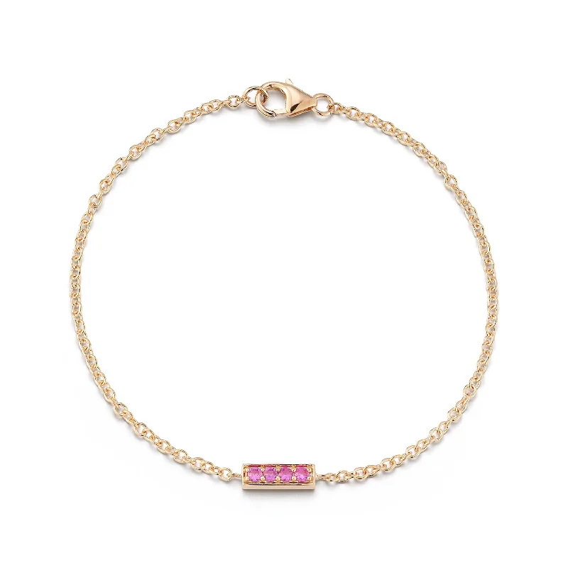 Stunning Statement Jewelry, Unbeatable Discounts WF CLASSIC 18K GOLD AND SAPPHIRE BAR BRACELET
