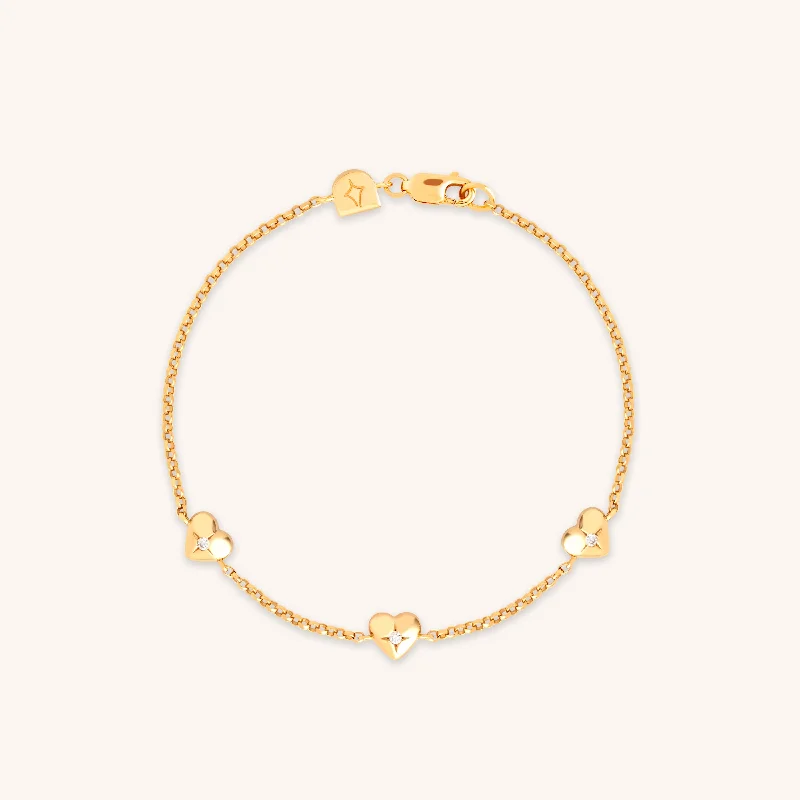 Holiday Jewelry Sale – Perfect Gifts At Great Prices Heart Charm Bracelet in Gold