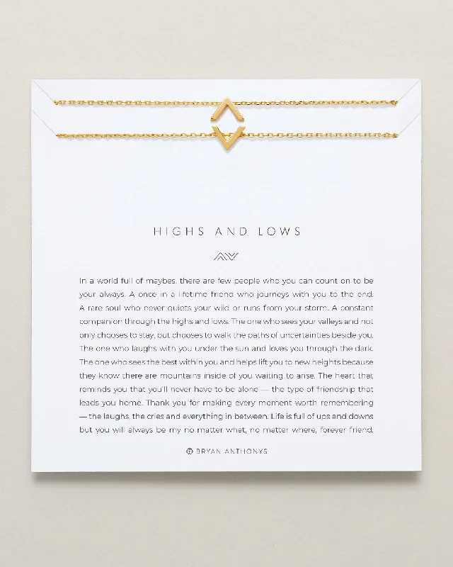 Limited-Time Offer On Elegant Jewelry Pieces Highs & Lows Icon Bracelet Set