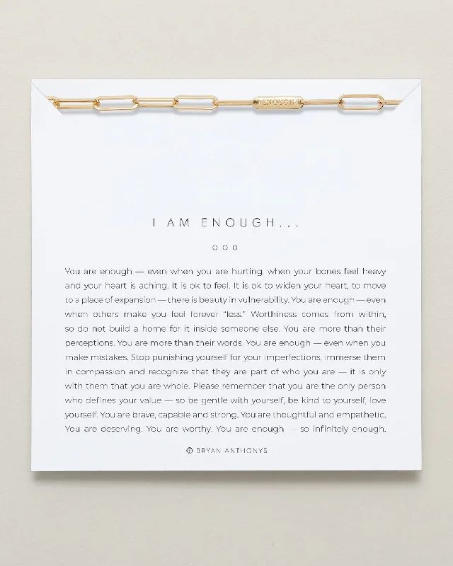 Discounted Luxury Jewelry – Shine Without The Splurge I Am Enough Bracelet