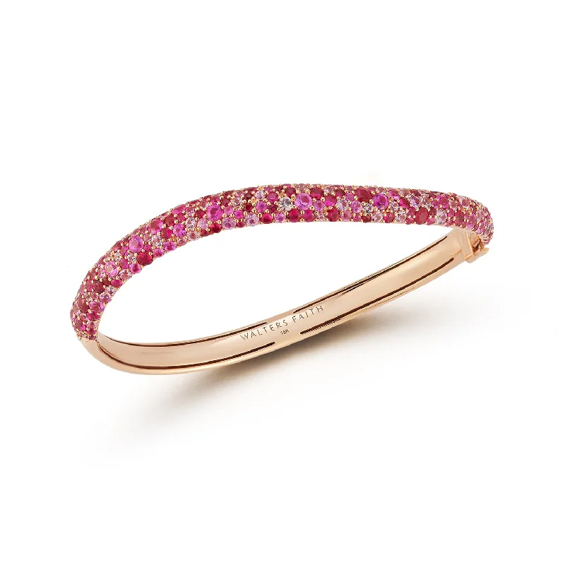Best-Selling Jewelry Now Available At Special Deals JULIAN 18K GOLD AND PINK SAPPHIRE WAVE BRACELET Best-Selling Jewelry Now Available At Special Deals JULIAN 18K GOLD AND PINK SAPPHIRE WAVE BRACELET