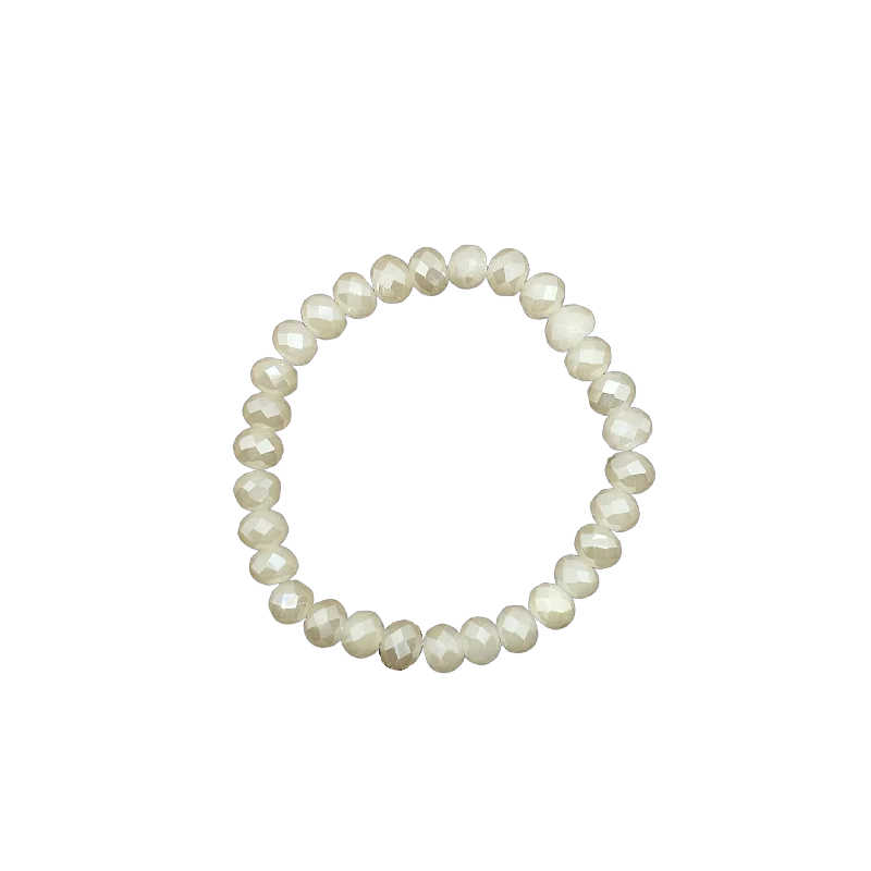 Big Discounts On Elegant Jewelry Collections Khaki Mystic Faceted Rondelle 8mm Bracelet