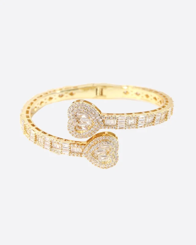 Exclusive Gemstone Jewelry At Special Prices LOVE BANGLE BRACELET - GOLD
