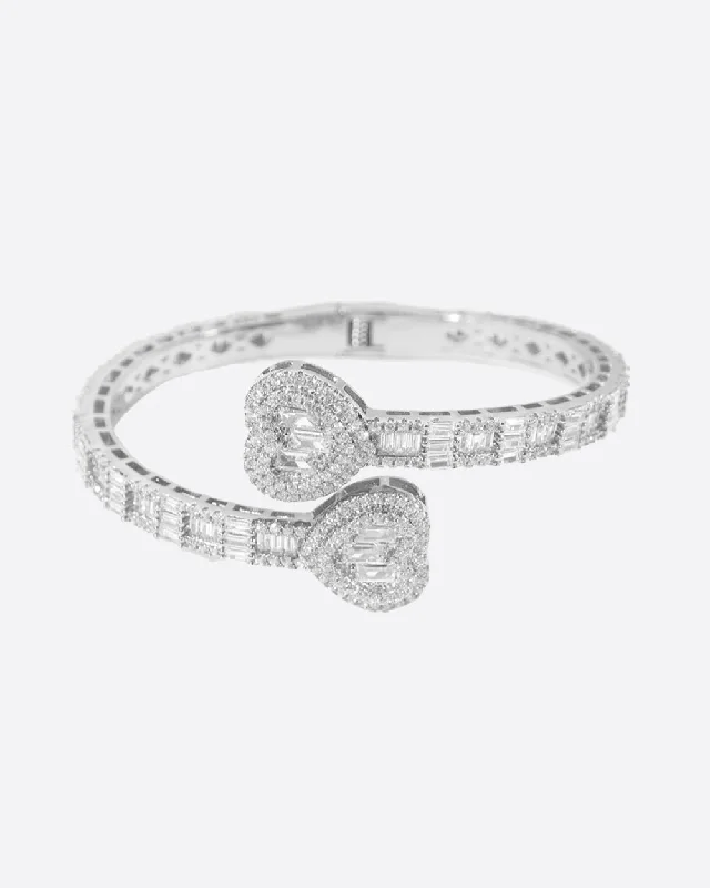 Exclusive Jewelry Sale – Limited-Time Discounts LOVE BANGLE BRACELET - WHITE GOLD
