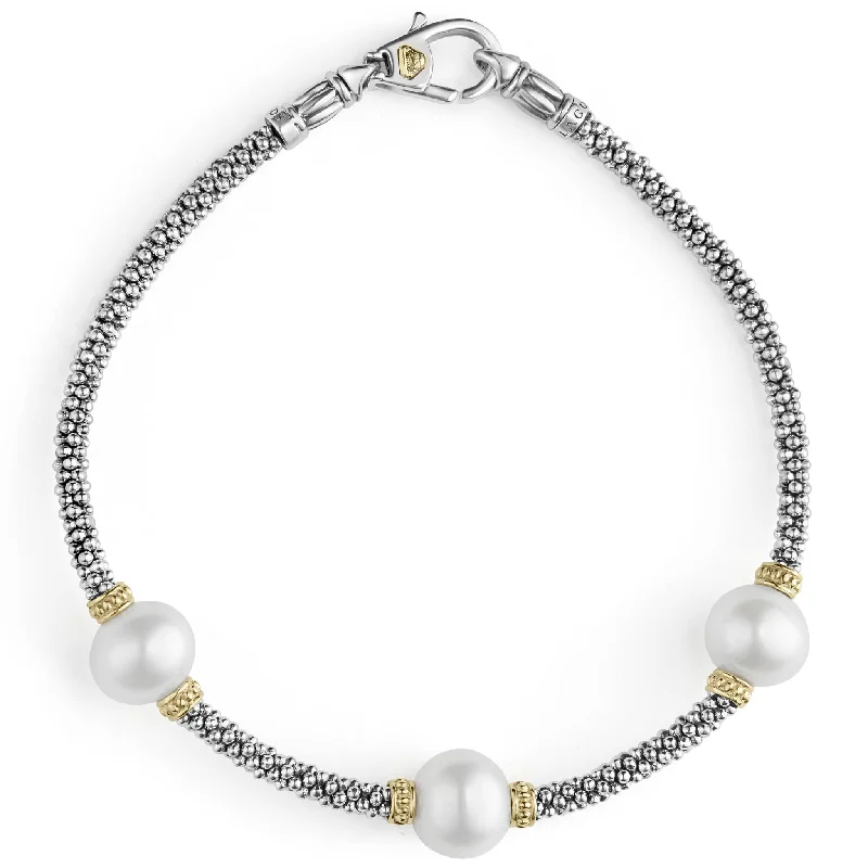 Big Discounts On Elegant Jewelry Collections Luna Three Pearl Caviar Bracelet