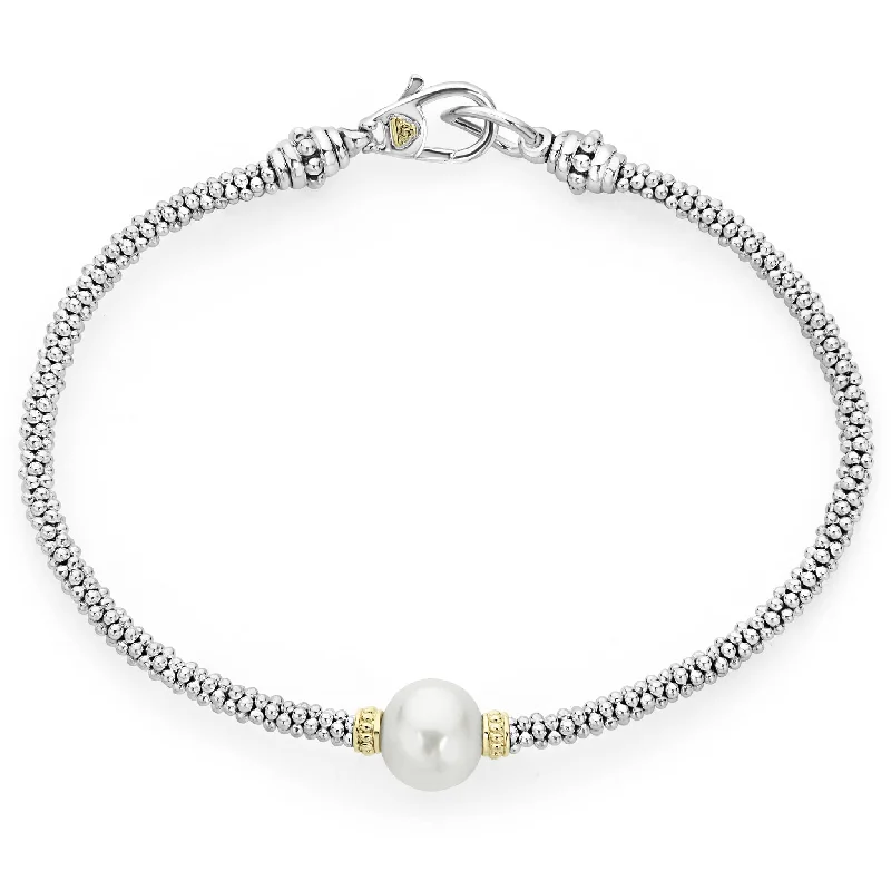 Handcrafted Beauty At Affordable Prices Luna Single Pearl Caviar Bracelet | 3mm