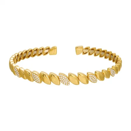 Eco-Friendly Sustainable Jewelry For Conscious Buyers Marguax Diamond and Gold Cuff Eco-Friendly Sustainable Jewelry For Conscious Buyers Marguax Diamond and Gold Cuff