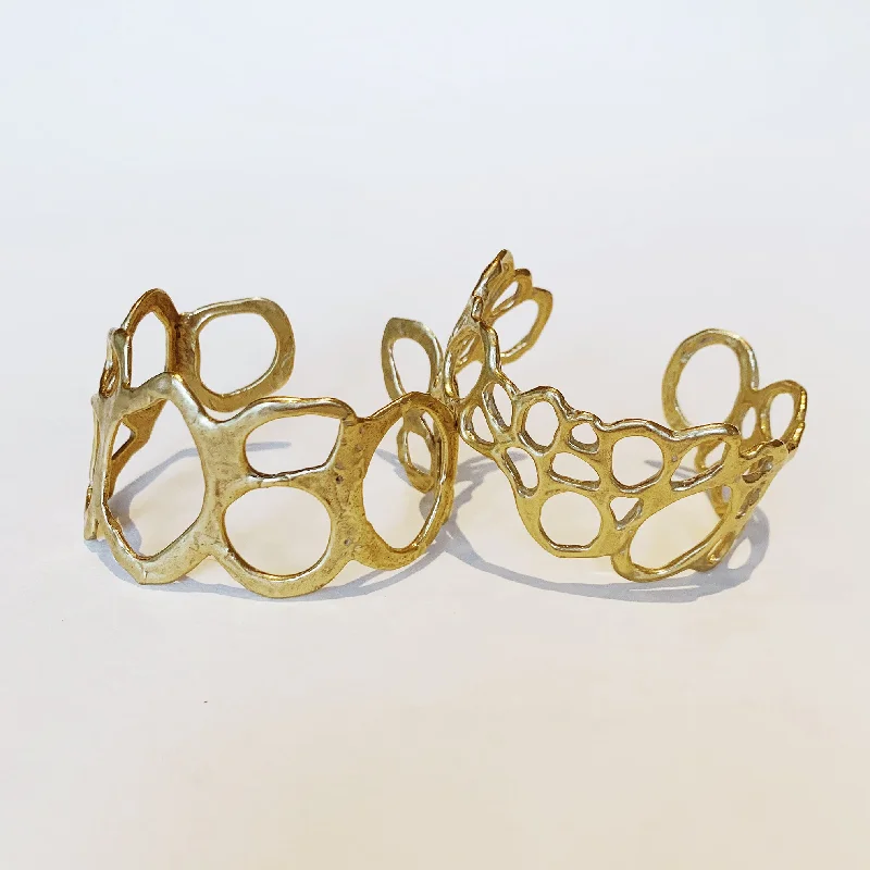 Handcrafted Beauty At Affordable Prices Morel Wide Cuff, Brass
