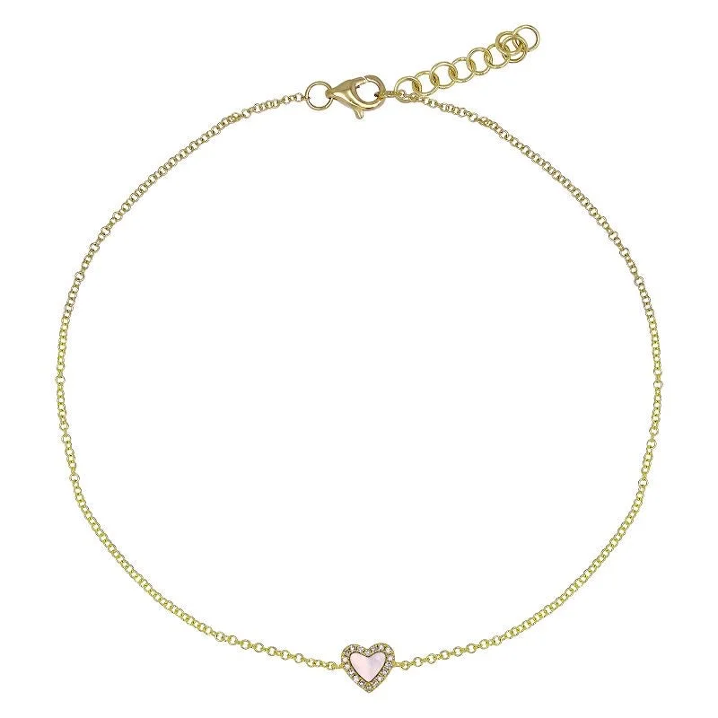 Elegant Jewelry Pieces At Unbelievable Prices Diamond Halo Gemstone Heart Bracelet