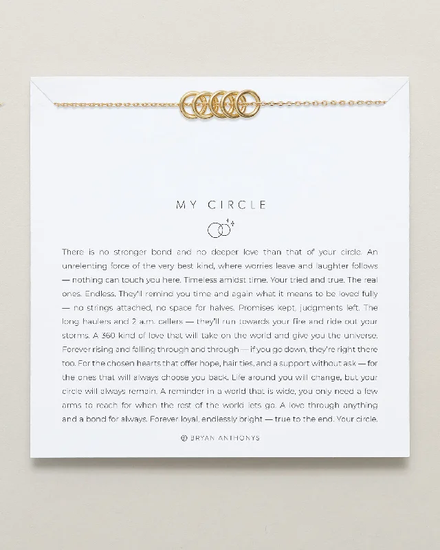 Elegant Rose Gold Jewelry For A Stylish Touch My Circle Dainty Bracelet