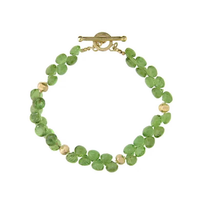 Waterproof Stainless Steel Jewelry For Lasting Beauty Peridot Briolette Bracelet