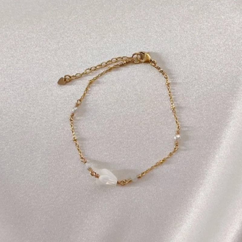 Handmade Pearl Jewelry For Timeless Elegance Pikake at Dawn Bracelet