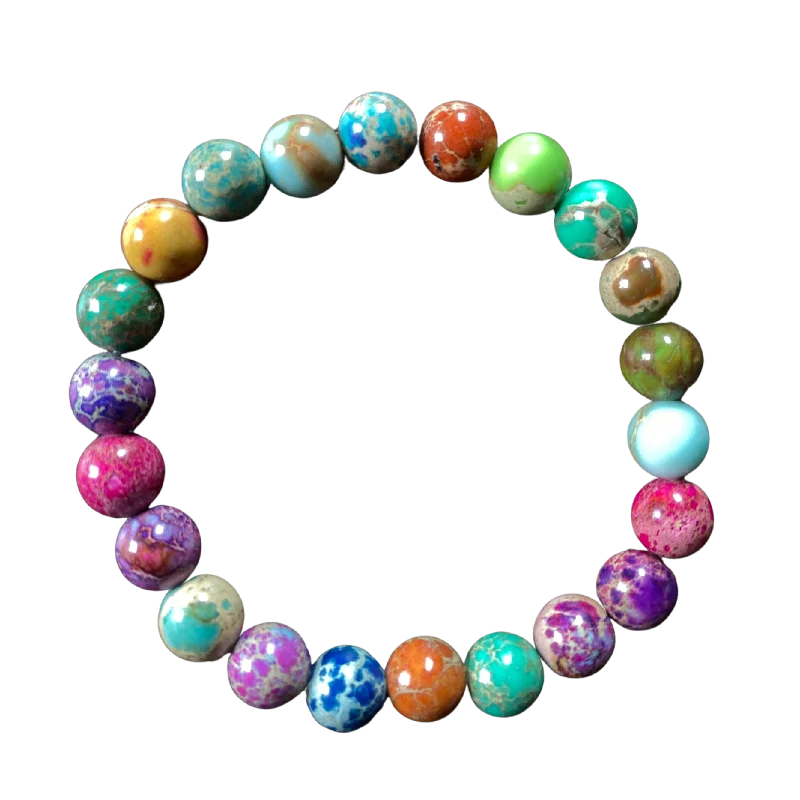 Bohemian-Inspired Jewelry For Free-Spirited Fashion Primary Colors Sea Sediment 8mm