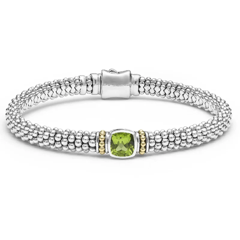 Elegant Rose Gold Jewelry For A Stylish Touch Rittenhouse Peridot Caviar Bracelet | 6mm Elegant Rose Gold Jewelry For A Stylish Touch Rittenhouse Peridot Caviar Bracelet | 6mm