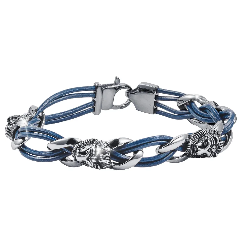 Jewelry Deals That Sparkle – Shop Today Roaring Steel Leather Bracelet