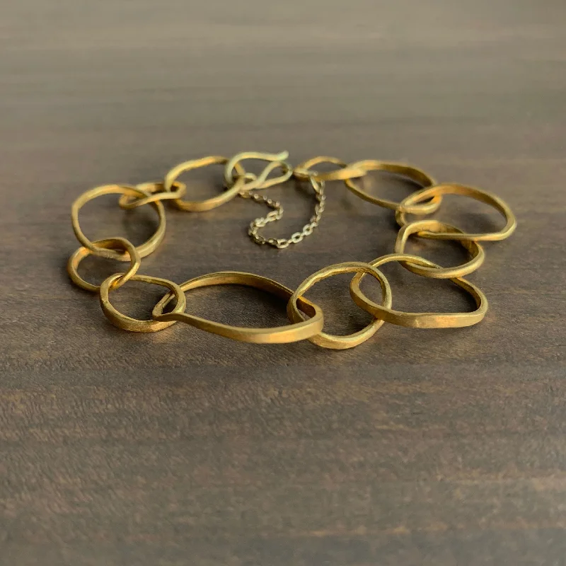Dazzle In Elegance With Our Biggest Jewelry Sale Gold Petal Link Bracelet