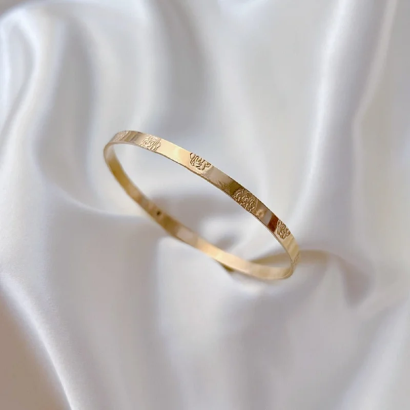 Holiday Jewelry Sale – Perfect Gifts At Great Prices Rose Pikake Stamped Bangle