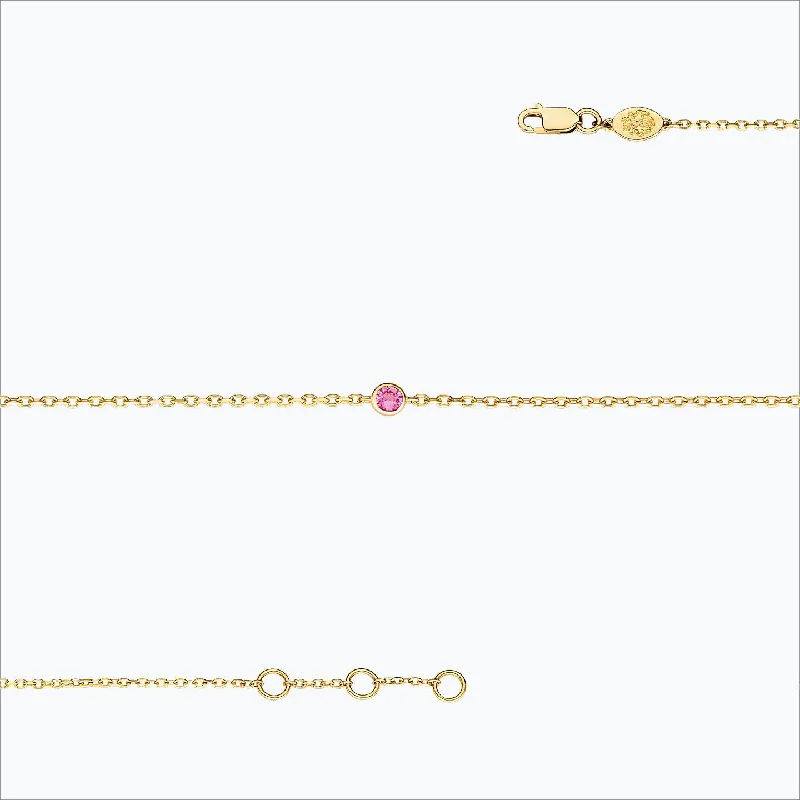 Elevate Your Jewelry Collection With Limited-Time Savings 1 Stone 18K Gold Bracelet w. Pink Sapphire Elevate Your Jewelry Collection With Limited-Time Savings 1 Stone 18K Gold Bracelet w. Pink Sapphire