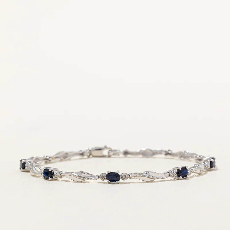 Bestselling Jewelry At Special Promotional Rates Sapphire & Diamond Bracelet | 1.00ctw, 0.01ctw | 7" |