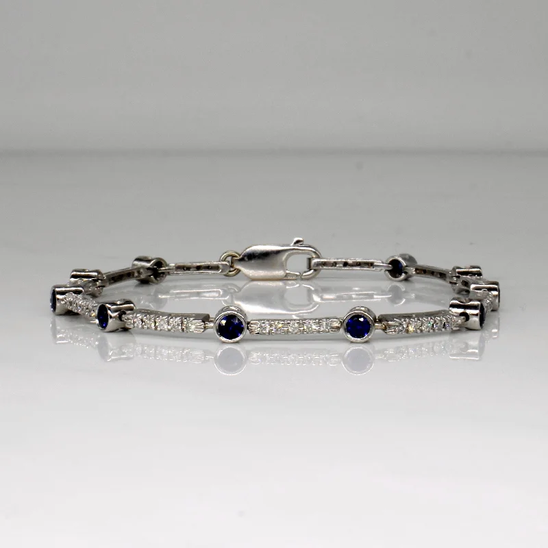 Stunning Jewelry At A Fraction Of The Price Sapphire & Diamond Bracelet | 1.00ctw, 0.50ctw | 7" |