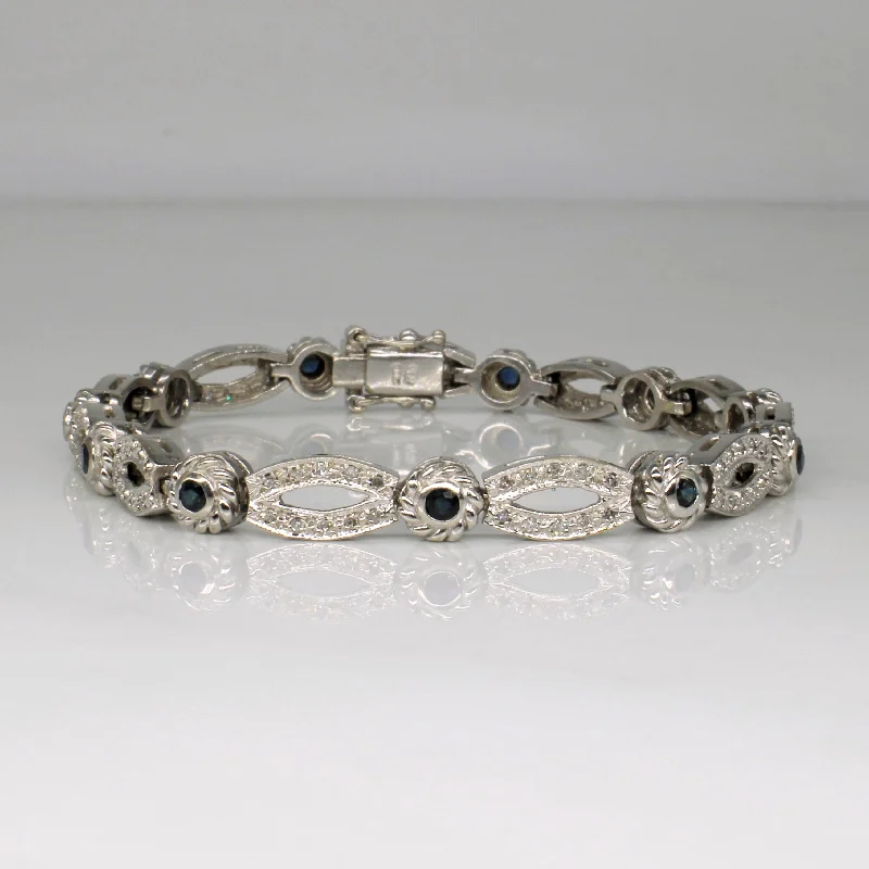 Last Chance To Grab Your Favorite Jewelry At A Discount Sapphire & Diamond Bracelet | 1.00ctw, 0.55ctw | 7.5" |