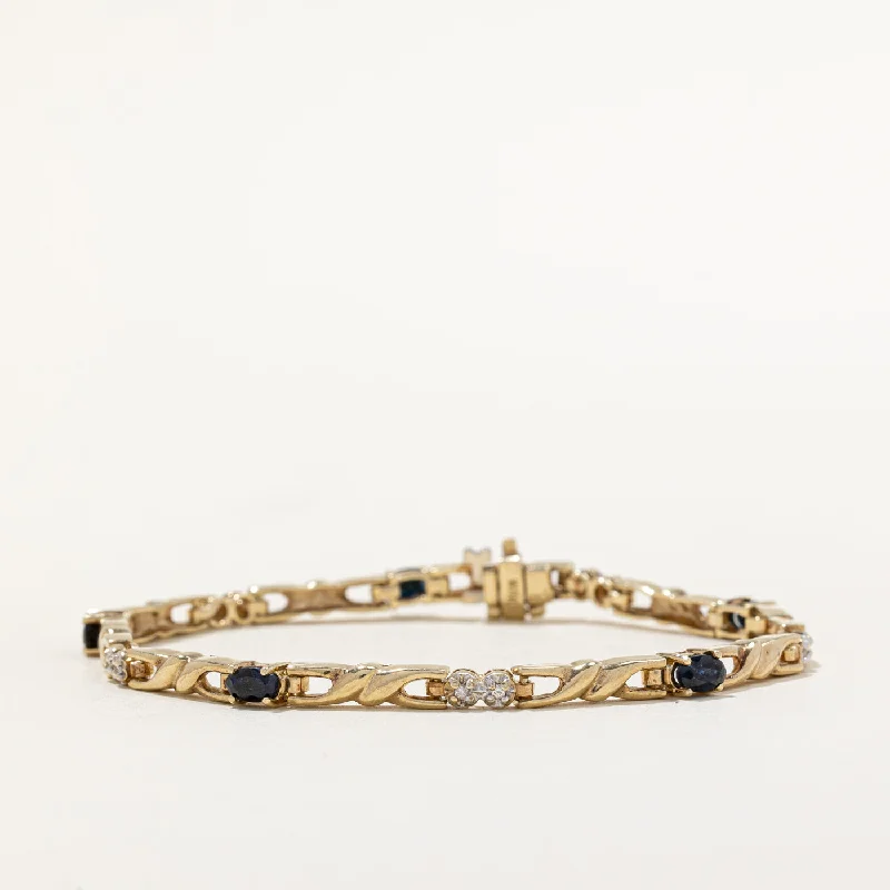 Luxury Meets Affordability – Jewelry Sale Now Live Sapphire & Diamond Bracelet | 1.20ctw, 0.08ctw | 7.25" |