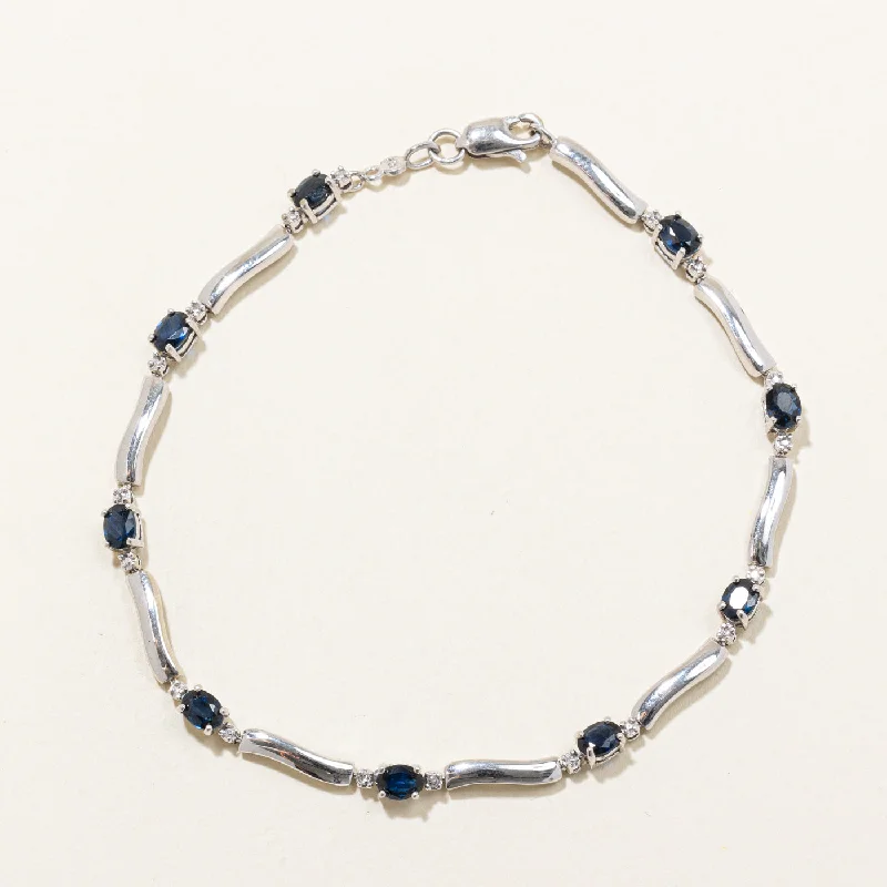 Make Every Moment Shine – Jewelry Discounts Available Sapphire & Diamond Bracelet | 1.80ctw, 0.01ctw | 7.25" |