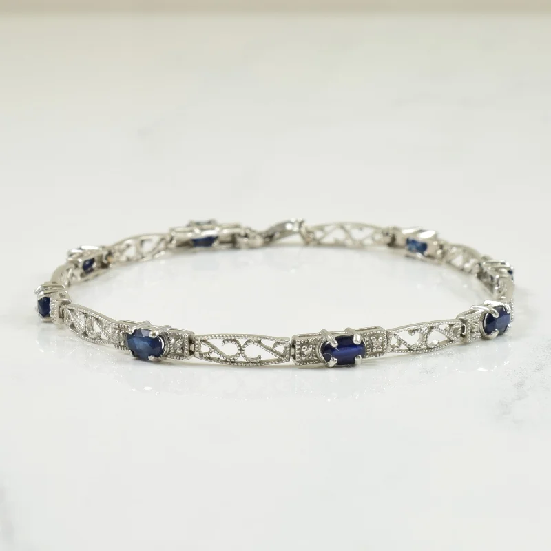 Jewelry Sale Alert – Shop Timeless Elegance Today Sapphire & Diamond Bracelet | 1.85ctw, 0.01ctw | 7" |