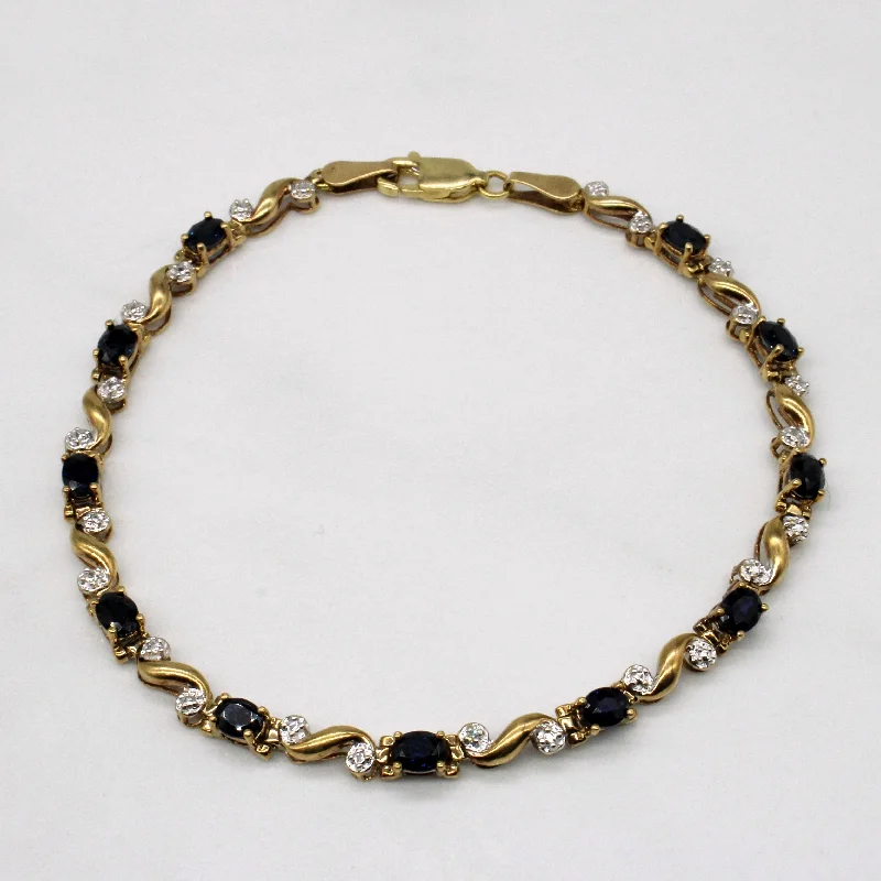 Grab Exquisite Jewelry At The Lowest Prices Sapphire & Diamond Bracelet | 2.42ctw | 7" |