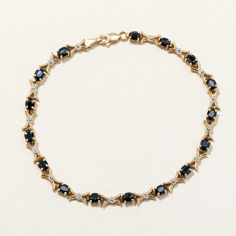 Must-Have Jewelry Pieces At Reduced Prices Sapphire & Diamond Bracelet | 2.50ctw, 0.04ctw | 7.5" |