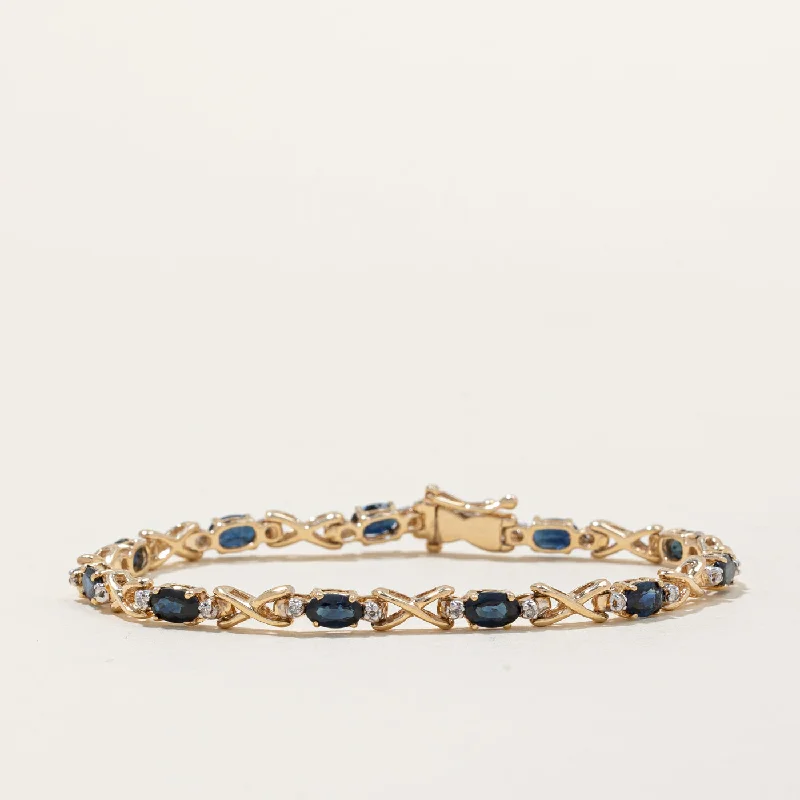 High-End Sparkle, Low-End Prices – Jewelry Sale Live Sapphire & Diamond Bracelet | 3.00ctw, 0.11ctw | 6.25" |