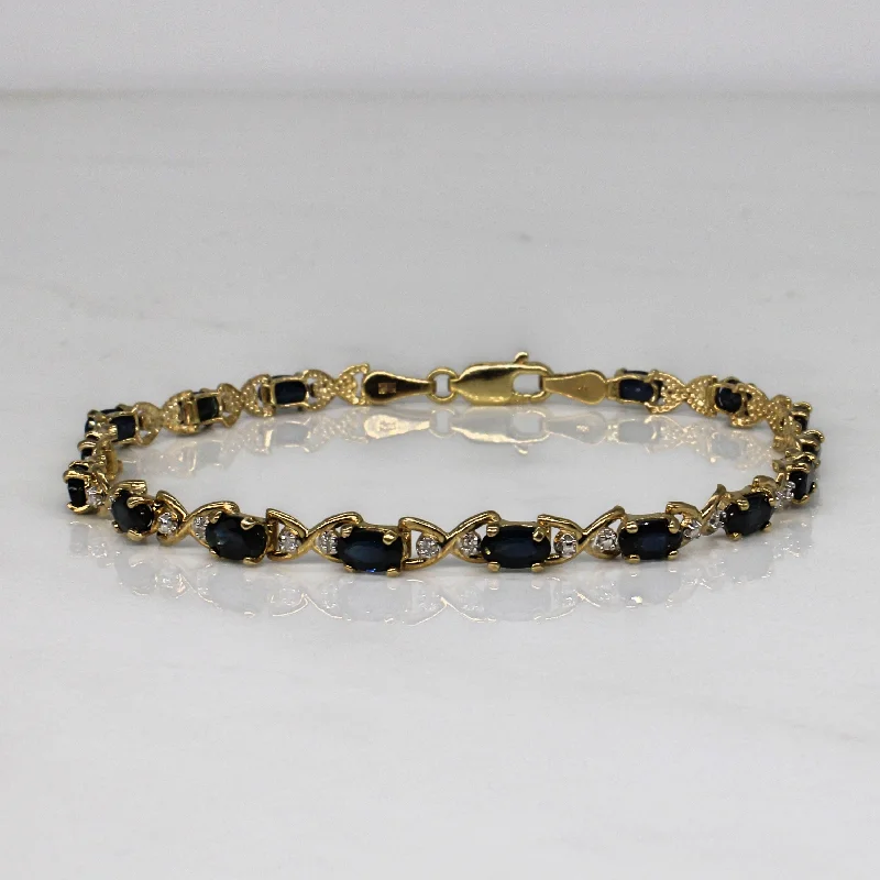Glamorous Jewelry, Glamorous Deals – Shop Now Sapphire & Diamond Bracelet | 4.00ctw, 0.02ctw | 7" |