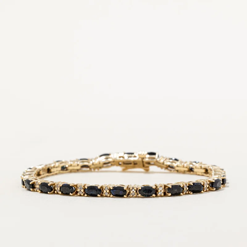 Luxury Jewelry Without The Luxury Price Tag Sapphire & Diamond Bracelet | 4.80ctw, 0.24ctw | 7" |