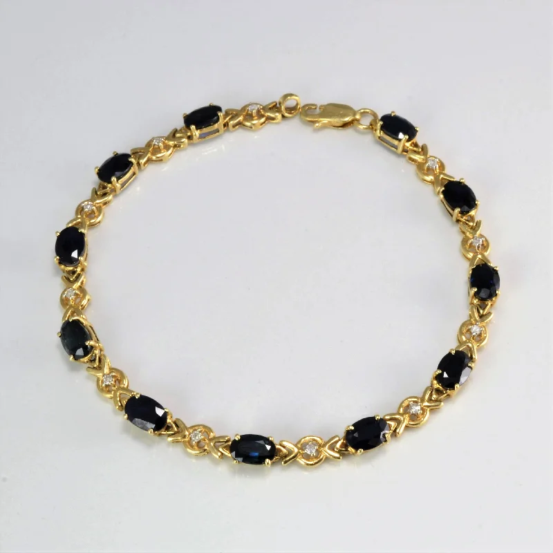 Exclusive Jewelry Sale – Grab Timeless Pieces Now Sapphire & Diamond Chain Bracelet | 0.11 ctw, 7''|