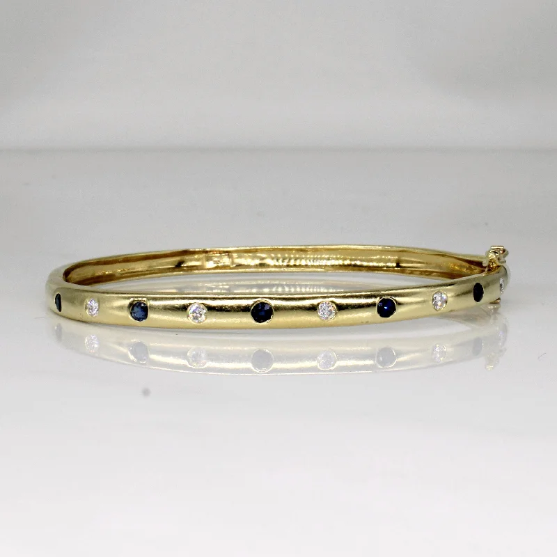 Elegant Necklaces And Bracelets At Limited-Time Offers Sapphire & Diamond Flush Set Bracelet | 0.32ctw, 0.25ctw | 7" |