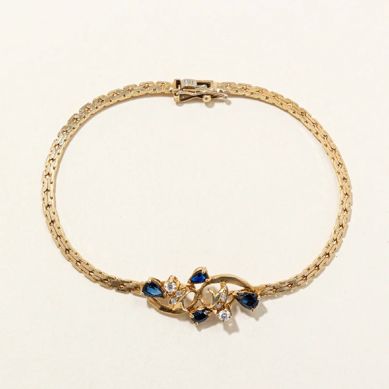 Don't Miss Out On Bestselling Jewelry At Special Prices Sapphire & Diamond Pendant Bracelet | 0.75ctw, 0.11ctw | 7" |