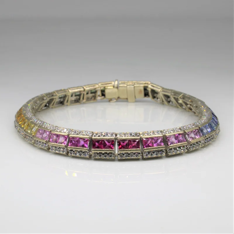Limited-Time Jewelry Sale – Elegant Styles At Less Sapphire Gradient Tennis Bracelet | 9.00ctw, 1.28ctw | 7.75" |
