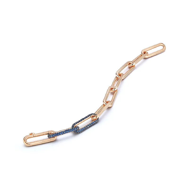 Limited-Time Jewelry Sale – Elegant Styles At Less SAXON 18K ELONGATED CHAIN LINK BRACELET WITH DOUBLE SAPPHIRE LINKS Limited-Time Jewelry Sale – Elegant Styles At Less SAXON 18K ELONGATED CHAIN LINK BRACELET WITH DOUBLE SAPPHIRE LINKS