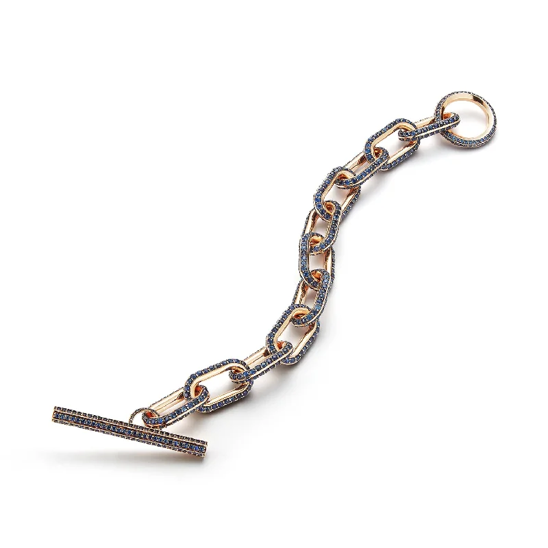 Unmissable Jewelry Sale – Shop Before It's Too Late SAXON JUMBO 18K CHAIN LINK ALL BLUE SAPPHIRE TOGGLE BRACELET Unmissable Jewelry Sale – Shop Before It's Too Late SAXON JUMBO 18K CHAIN LINK ALL BLUE SAPPHIRE TOGGLE BRACELET