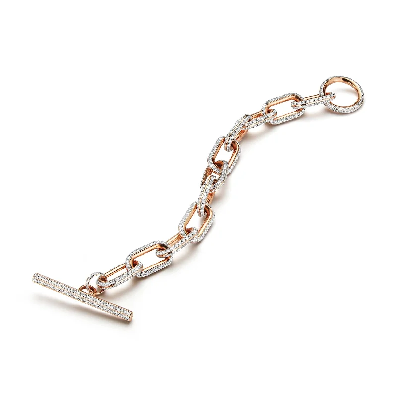 Make Your Outfit Shine With Discounted Jewelry SAXON JUMBO 18K CHAIN LINK ALL DIAMOND TOGGLE BRACELET Make Your Outfit Shine With Discounted Jewelry SAXON JUMBO 18K CHAIN LINK ALL DIAMOND TOGGLE BRACELET